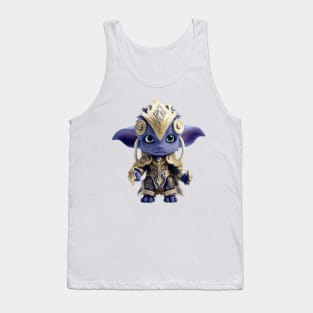 Cute Blue Alien Plushie Design Tank Top